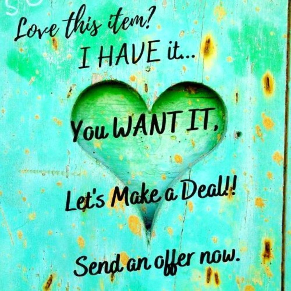 Accepting Reasonable Offers On All Items!! Send an offer today!